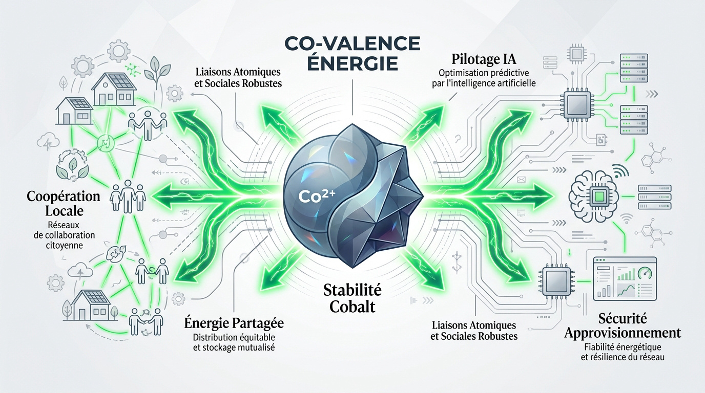 Infographie sur la co-valence énergie et le cobalt