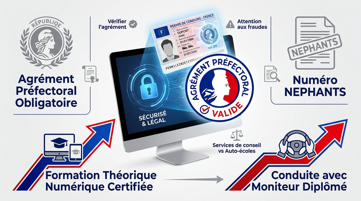 Agrément préfectoral pour le permis en ligne