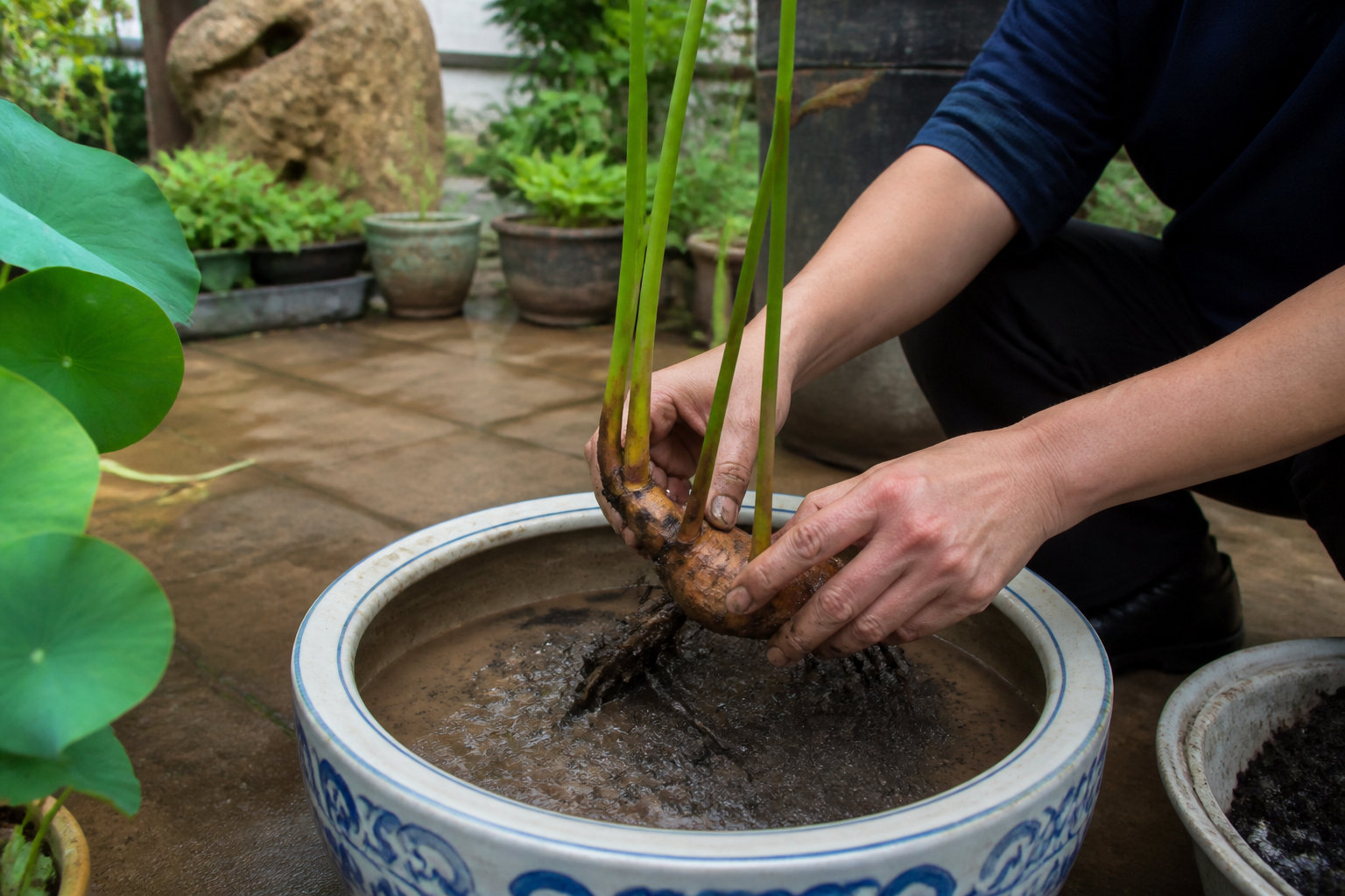 Comment planter un rhizome de lotus chez soi ?