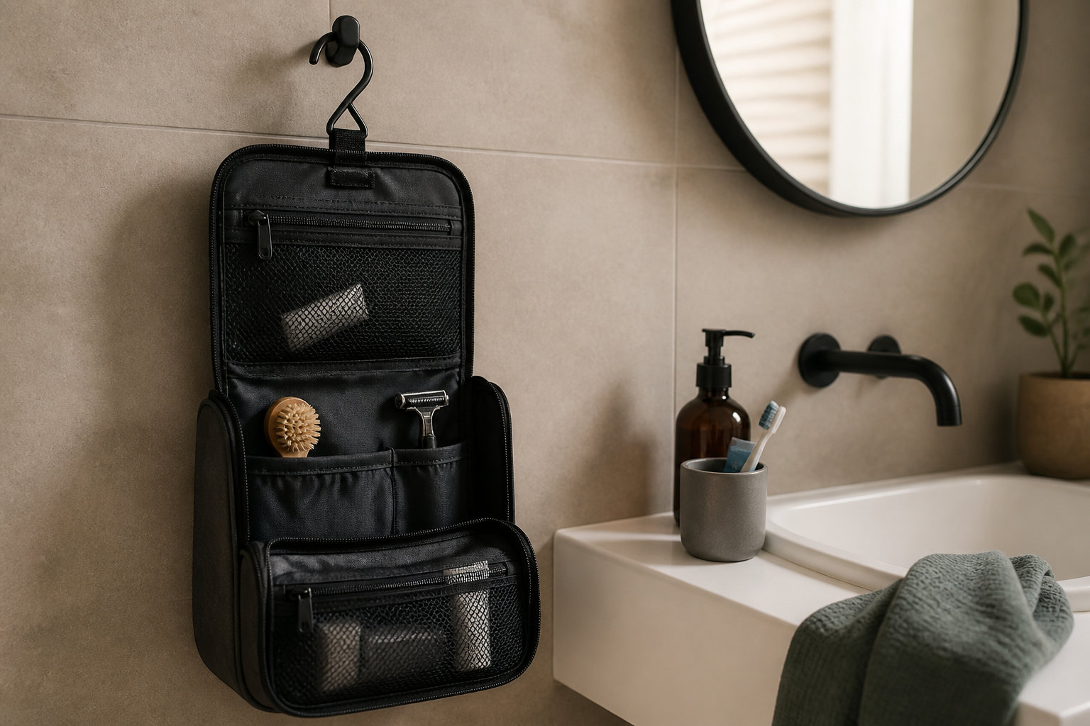Organisation et compartiments pour un rangement efficace 🧼
