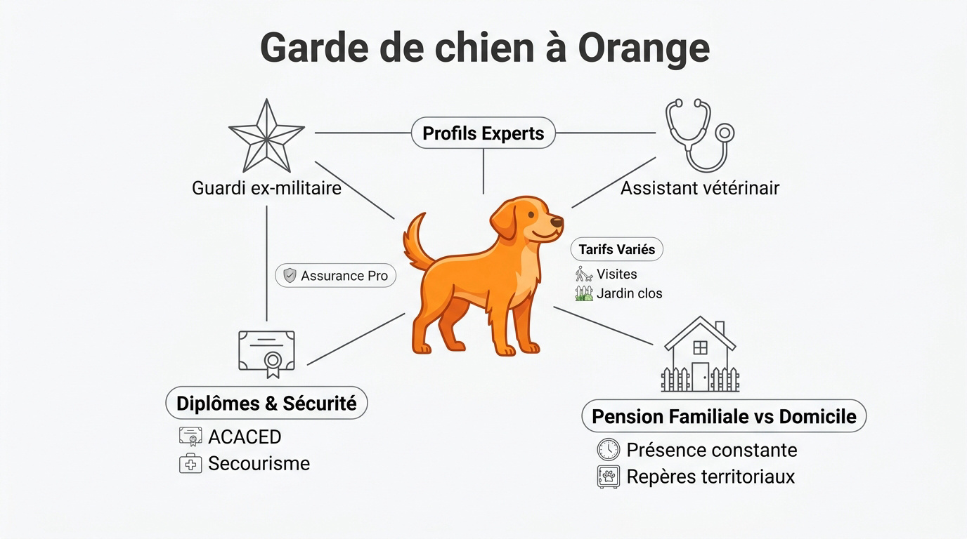 Services de garde de chien et pet-sitting à Orange