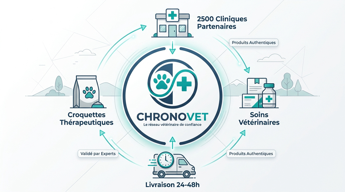Le parcours de commande sécurisé sur la plateforme Chronovet