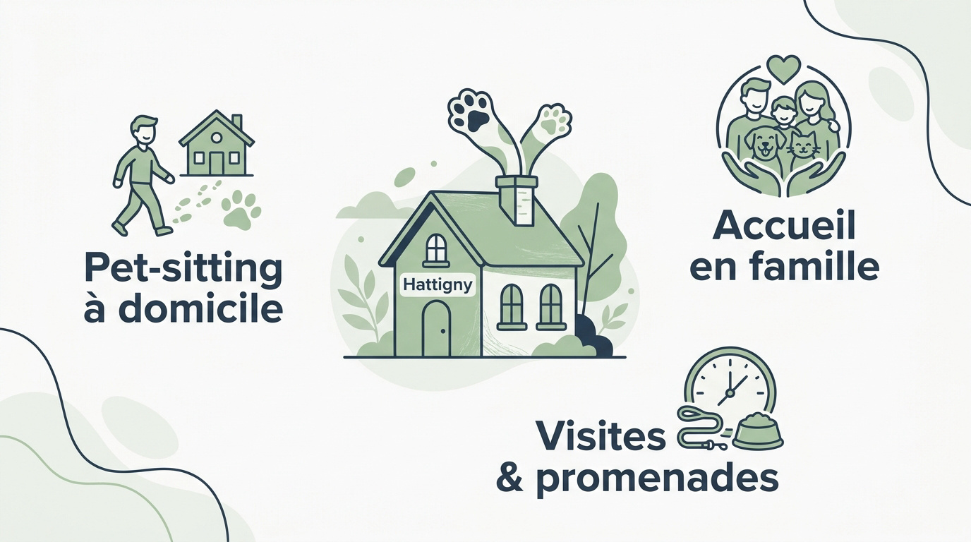 Services de garde d'animaux et pet-sitting à Hattigny
