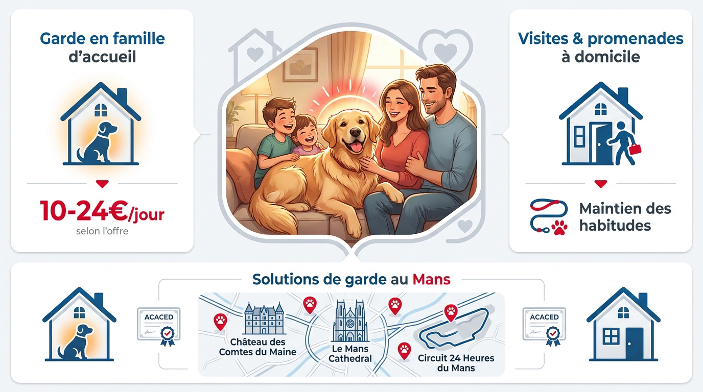 Garde chien le mans promenade
