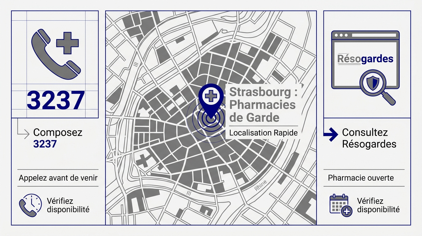 Pharmacie de garde à Strasbourg et services d'urgence