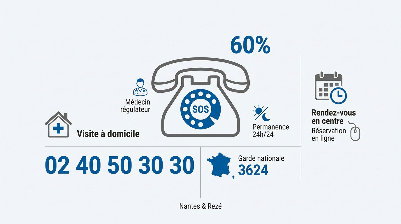 Services d'urgences médicales à Nantes