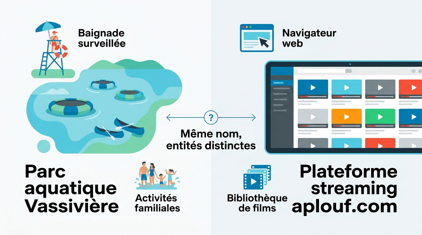 Comparaison entre le parc aquatique Aplouf et le streaming vidéo portant le même nom