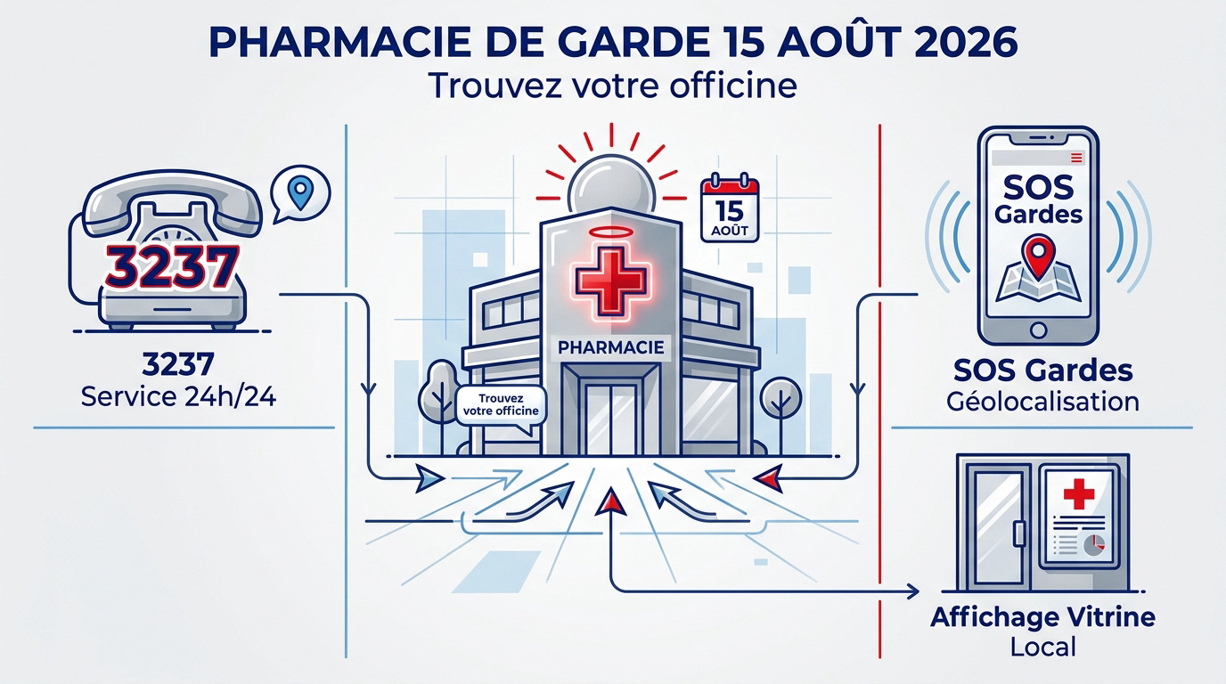 Officine de pharmacie ouverte un jour férié pour assurer la garde