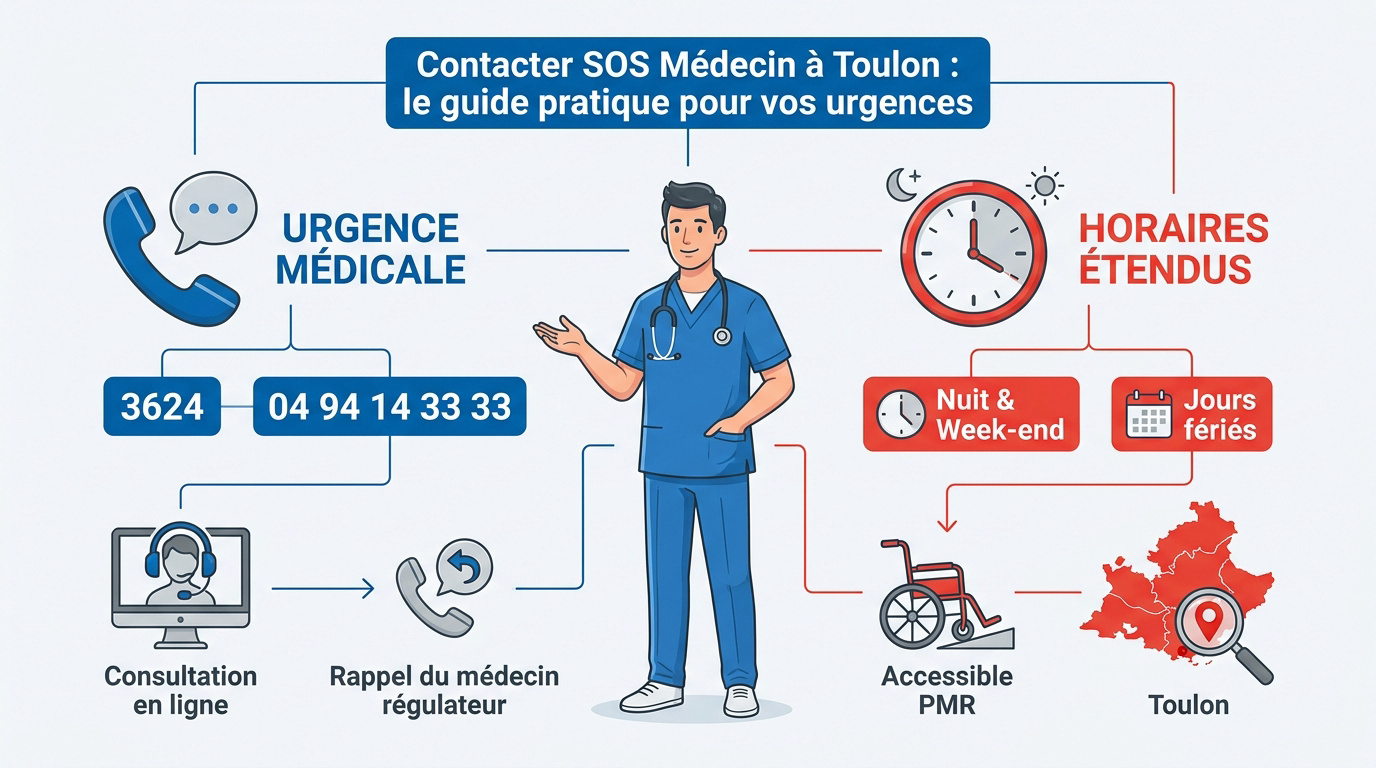 Services d'urgence médicale et SOS Médecin à Toulon