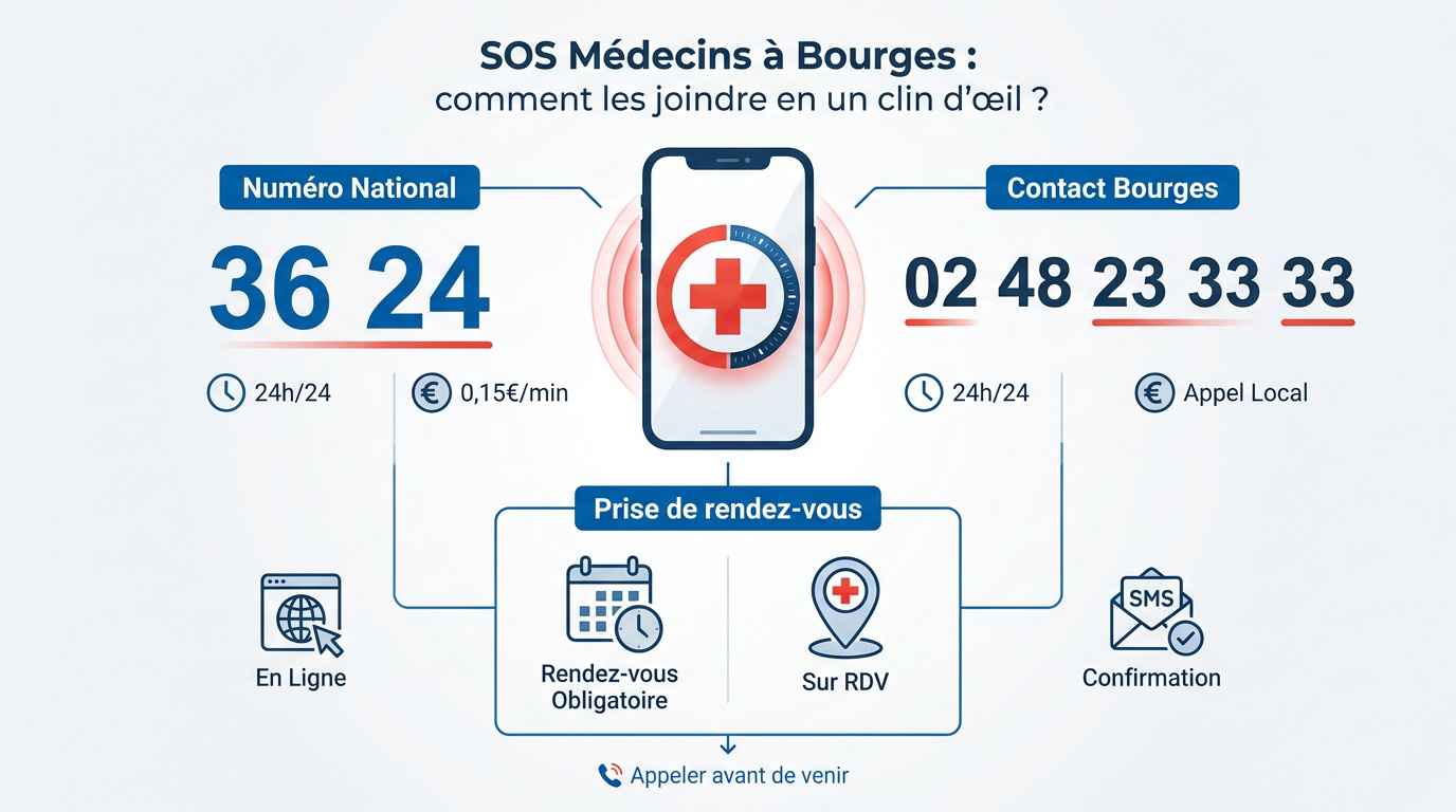 Coordonnées et informations pratiques de SOS Médecins à Bourges